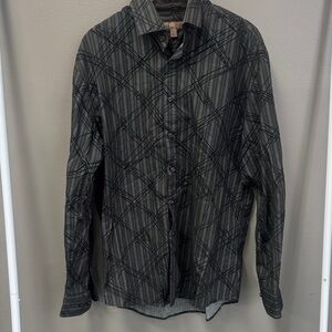 Men's Black Striped Shirt
